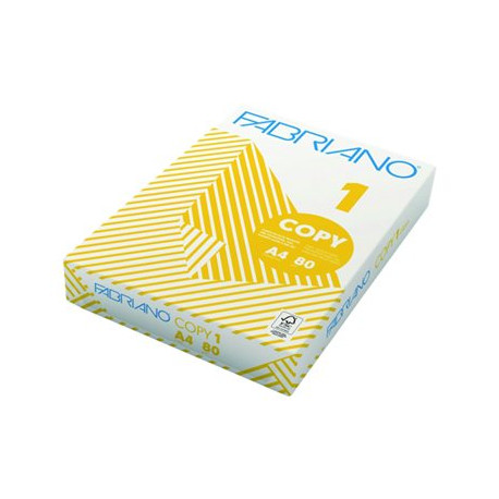 Fabriano COPY 1 class - A4 (210 x 297 mm) - 80 g/m² - 500 fogli carta comune (pacchetto di 5)