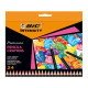 Matita Intensity Wood Premium - colori assortiti - Bic - conf. 24 pezzi