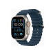 Apple Watch Ultra 2 - 49 mm - titanio - smartwatch con Ocean band - fluoroelastomero - blu - dimensione del polso: 130-200 mm -