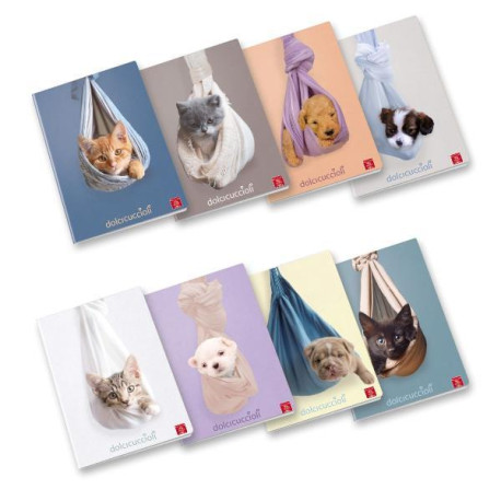 Pigna MAXI QUADERNO DOLCI CUCCIOLI A4 80GR - 1 RIGO
