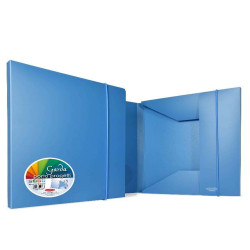 Plastibor GARDA 30 Cartelletta a 3 Lembi con elastico Azzurro
