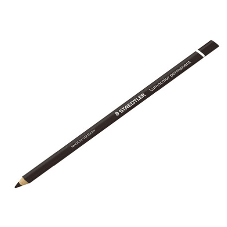 Matita Lumocolor Glasochrom - permanente  - nero - Staedtler