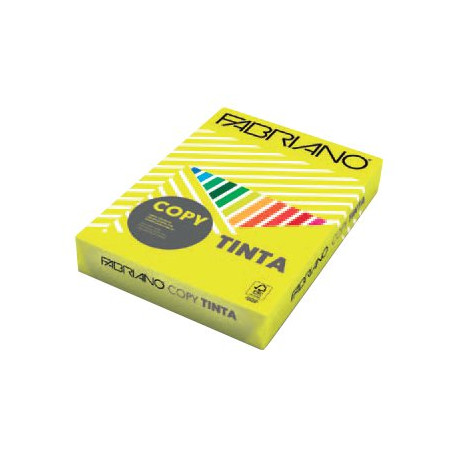 Fabriano Copy Tinta Unicolor 80 Bright Colours - Giallo - A4 (210 x 297 mm) - 80 g/m² - 250 fogli carta comune