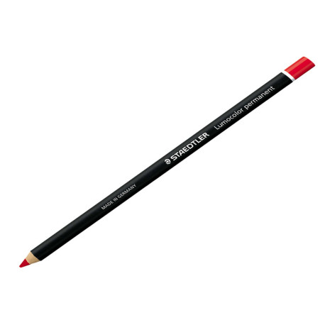 Matita Lumocolor Glasochrom - permanente  - rosso - Staedtler