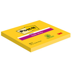 Blocco foglietti Post-it Super Sticky - 654-S - 76 x 76 mm - giallo oro - 90 fogli - Post-it