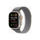 Apple Watch Ultra 2 - 49 mm - titanio - smartwatch con Trail Loop - nylon weave - green/gray - dimensione della fascia: S/M - 6