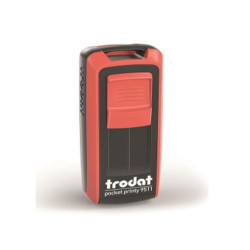 POCKET PRINTY 9511 (NERO/ROSSO FUOCO) CARTUCCIA NERA DIMENSIONI PIASTRA 38X14