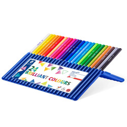 Matite colorate Ergo Soft - diametro mina 3 mm - colori assortiti - Staedtler - astuccio 24 pezzi