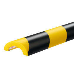 Profilo paracolpi P30 - per superfici tubolari - giallo/nero - Durable