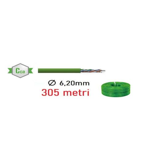Prysmian Group DRAKA PRYSMIANCAVO UUTP CAT.6 CCA VERDE 305M