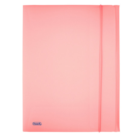 Cartella 3L con elastico Pastel - PPL - 24x33cm - cipria - Favorit