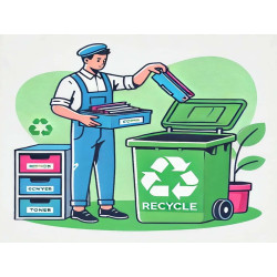 Recupero e smaltimento toner - Ritiro di 2 Box(35x35x70) - 2 ritiri annuo-Canone Annuale