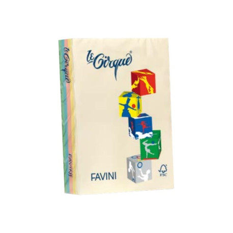 FAVINI HOME-OFFICE BASIC Le Cirque Mix - Colormix - A4 (210 x 297 mm) - 80 g/m² - 500 fogli carta comune