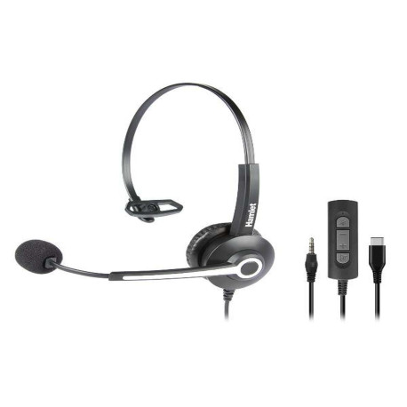 Renova C J M - Cuffia Business mono aurale con mic. combo USB-C e Jack