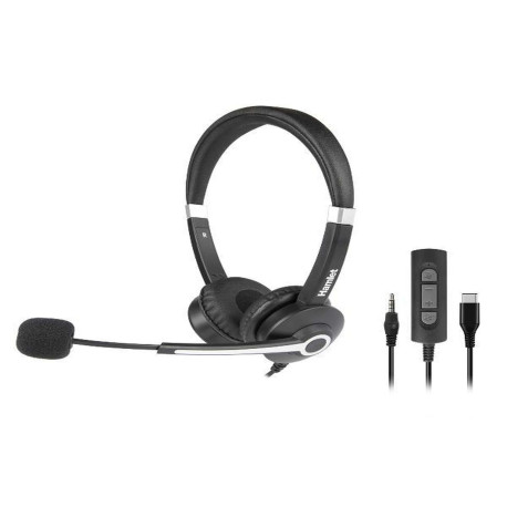 Renova C J S - Cuffia Business bi-aurale con mic. combo USB-C e Jack
