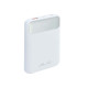 Rivacase Battery Bank (10000 mAh) 22,5W fast charger con 3 cavi integrati (di cui Type C ed USB con funzione ricarica) Bianco