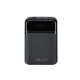 Rivacase Battery Bank (20000 mAh) 22,5W fast charger con 3 cavi integrati ( di cui type C ed Usb con funzione ricarica ) Nera