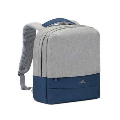 Rivacase Zaino per laptop da 15,6’ con cerniere antifurto - Grigio