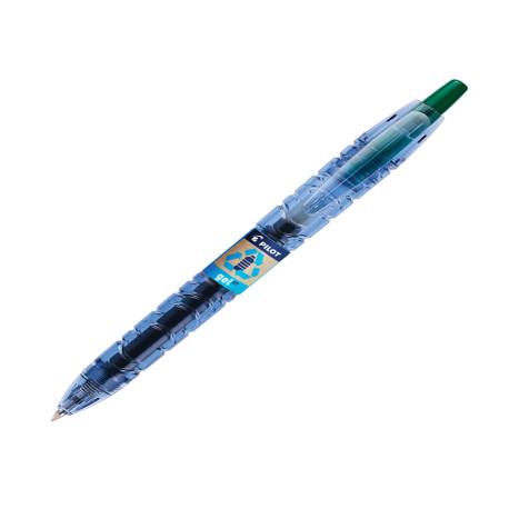 Roller gel a scatto B2P Begreen - punta 0,7 mm - verde - Pilot