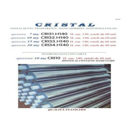 Rotolo plastico tasparente per ricoprire e foderare libri H140X60MT. SP. 0,07 per Biblioteca