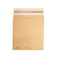 Sacchetti a fondo quadro E-Green - B4 - 25 x 35 x 5 + 10 cm - carta kraft - avana - Bong Packaging - conf. 250 pezzi