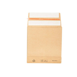 Sacchetti a fondo quadro E-Green - C5 - 16,2 x 22,9 x 4 + 10 cm - carta kraft - avana - Bong Packaging - conf. 250 pezzi