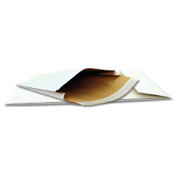 Sacchetti a tre strati Soft Pack - con soffietto - B4 - 25 x 35,3 x 5 cm - bianco - Bong Packaging - conf. 100 pezzi