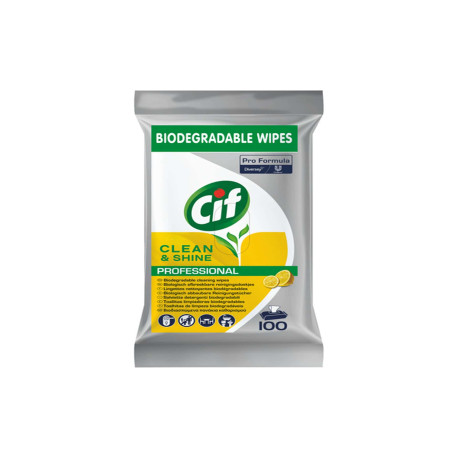 Salviette multisuperfici igienizzanti - biodegradabili - Cif - conf. 100 pezzi