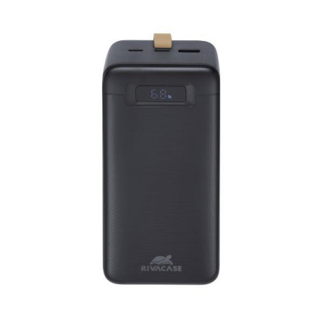 Rivacase Battery Bank con LCD 40.000 mAh PD 65W per Laptop - Nera