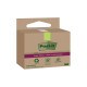 Blocco foglietti Post-it SuperSticky Green - 622R-SS3COL - 47,6 x 47,6 mm - carta riciclata - colori pastello assortiti - 70 fo