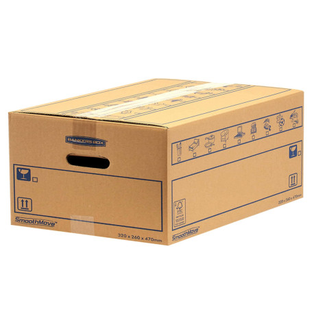 Scatola SmoothMove - per traslochi - standard - 39 L - cartone - Bankers Box
