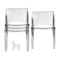 Sedia B-side - 48 x 50 x 81,5 cm - policarbonato - trasparente - Grandsoleil - conf. 4 pezzi