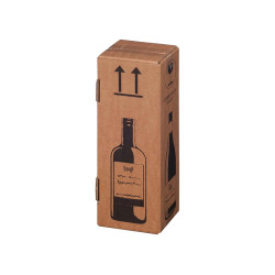 Scatola Wine Pack - per 1 bottiglia - 10,5 x 10,5 x 42 cm - Bong Packaging - conf. 20 pezzi