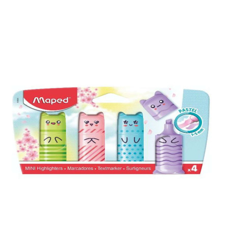 SCRITTURA E CORREZIONE - EVIDENZIATORE MINI PASTEL POCKET X4