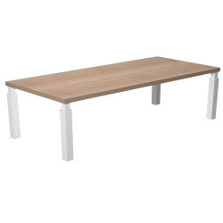 Scrivania direzionale Prestige Quadro - 180 x 90 cm - ciliegio arabis/bianco
