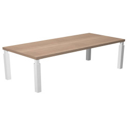 Scrivania direzionale Prestige Quadro - 210 x 90 cm - ciliegio arabis/bianco