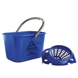 Secchio Polar - con strizzatore - 15 L - blu - PerfettoFactory