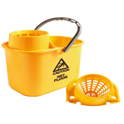 Secchio Polar - con strizzatore - 15 L - giallo - PerfettoFactory
