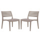 Sedia Firenze - 49 x 51 x 80 cm - polipropilene - juta - Grandsoleil - conf. 2 pezzi