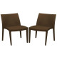 Sedia Venice - 51 x 49 x 80 cm - polipropilene - moka - Grandsoleil - conf. 2 pezzi