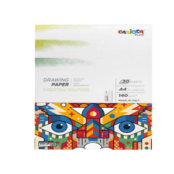 Album disegno matita - A4 - 140 gr - 30 fogli - Carioca Plus