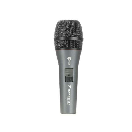 Sennheiser E865S Microfono a condensatore supercardioide per parlato e voce, con tasto ON-OFF