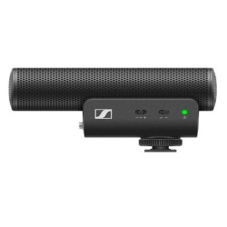 Sennheiser MKE 400 Microfono shotgun super cardioide, KIT CON Manfrotto PIXI Mini Tripod