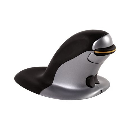 Fellowes Penguin Large - Mouse verticale - per destrorsi e per sinistrorsi - laser - senza fili - 2.4 GHz - ricevitore wireless