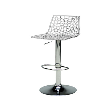 Sgabello Spider Gas - 38,5 x 42 x 104 cm - policarbonato - trasparente - Grandsoleil