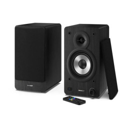 Sharp Bookshelf Speakers, 2-vie, 2.0 canali, Con cavo e senza cavo, 60 W, Nero