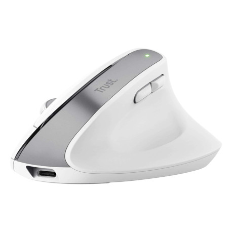 Mouse Ergonomico Bayo+ wireless - bianco - Trust