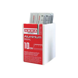 ARDA PROFIL - Righello - Alluminio (pacchetto di 15)