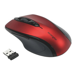 Mouse Pro Fit di medie dimensioni - wireless - rosso rubino - Kensington
