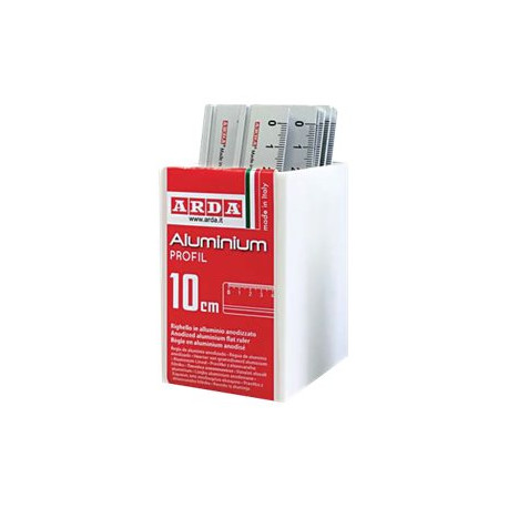 ARDA PROFIL - Righello - Alluminio (pacchetto di 15)
